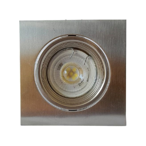 Spot embutir aluminio para dicroica movil cuadrado platil